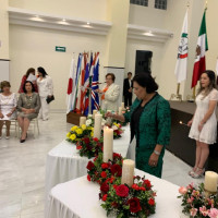 Ceremonia de Velas realizada por la Federación del Estado de México.