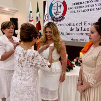 Ceremonia de Velas realizada por la Federación del Estado de México.