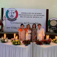 Ceremonia de Velas realizada por la Federación del Estado de México.