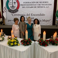 Ceremonia de Velas realizada por la Federación del Estado de México.