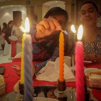 Ceremonia de Velas y cambio de mesa directiva del Club La Paz en Baja California Sur.