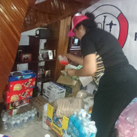 Club Naucalpan trabajando en apoyo a los afectados por el terremoto.