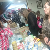 Club Naucalpan trabajando en apoyo a los afectados por el terremoto.