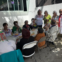 Club Santa Fe visita La Casa de día Olmos