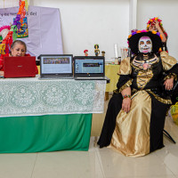 Con éxito se llevó a cabo el Tradicional Concurso de Catrinas