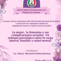 Reflexión y bienestar: Taller sobre salud mental y desafíos de la mujer en Guaymas