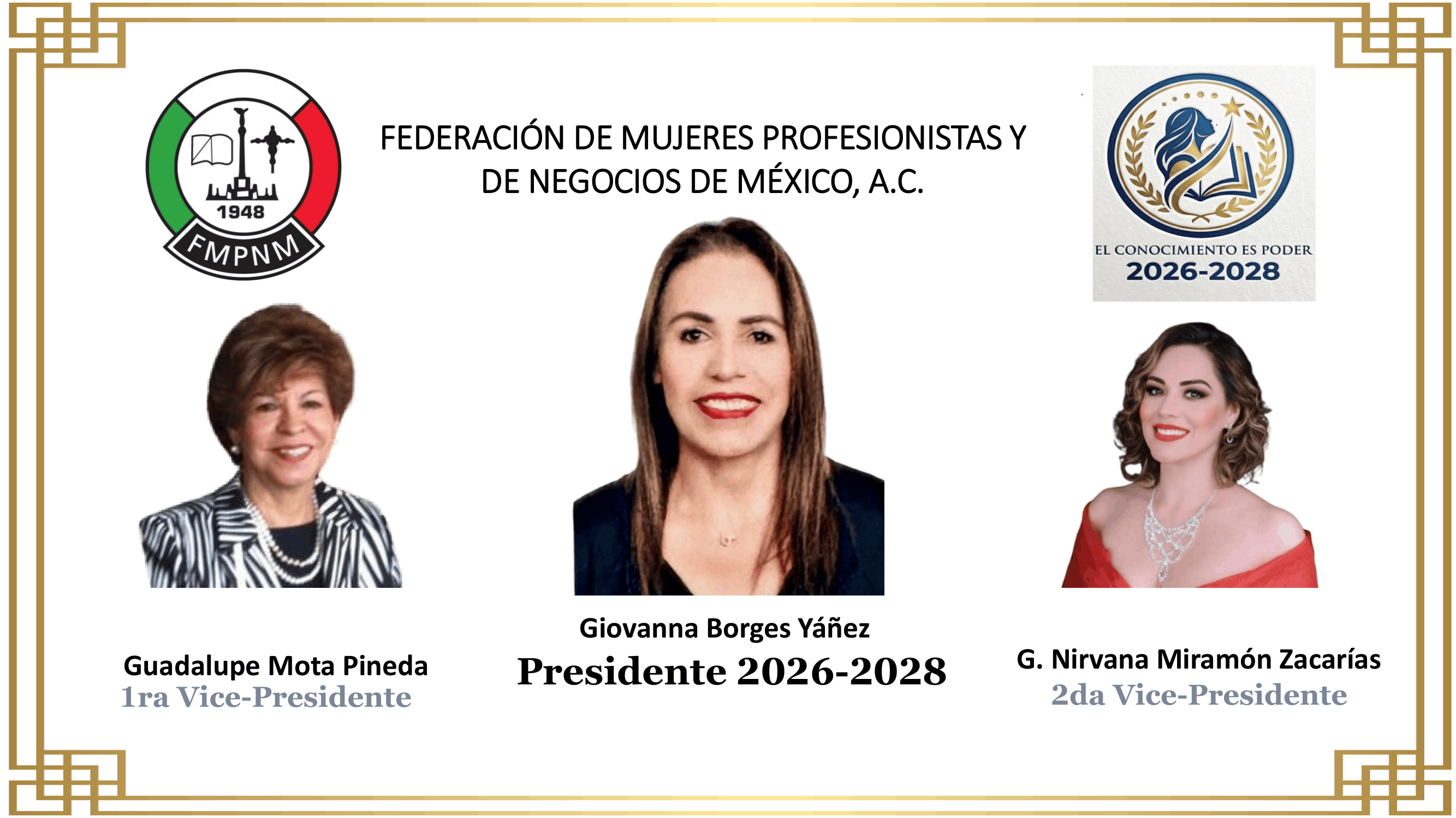 Comité Ejecutivo Nacional FMPN México 2026–2028