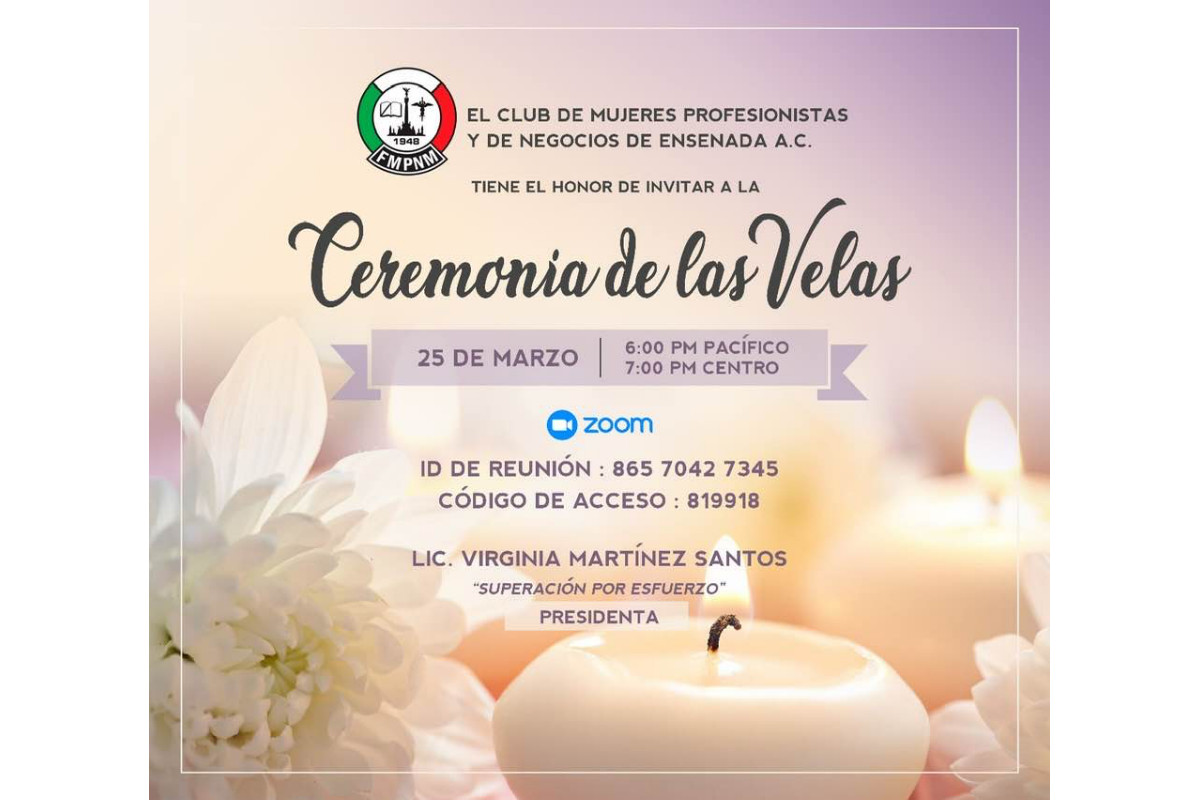 Ceremonia Virtual del Encendido de las Velas Ensenada 2021