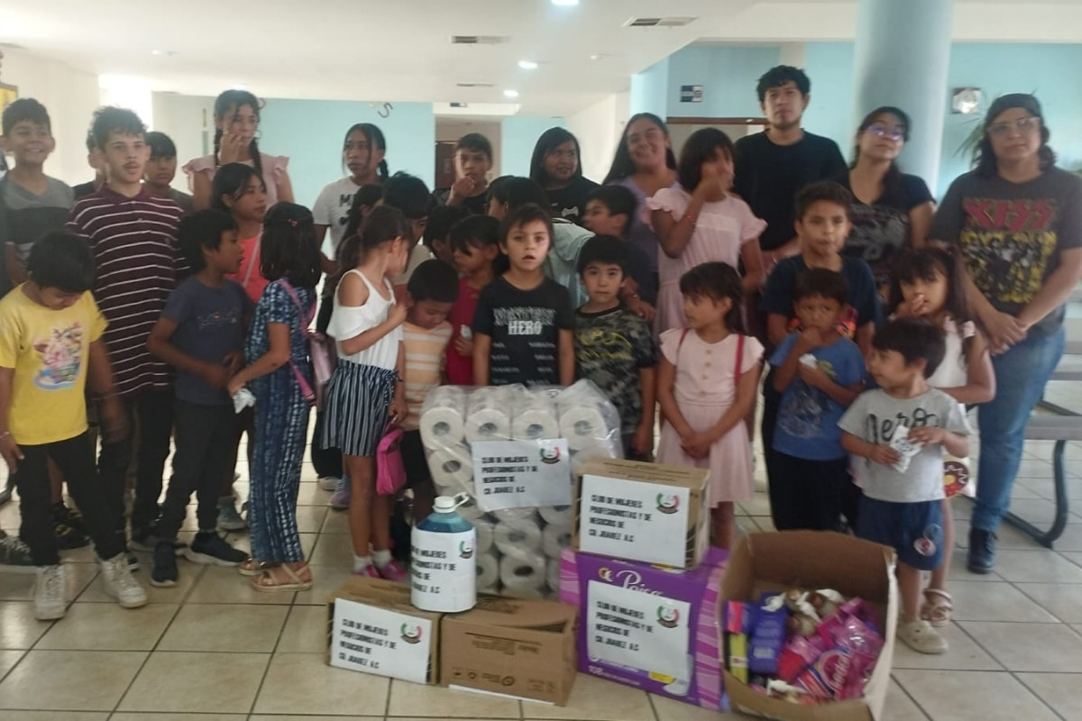 Club Ciudad Juárez apoya a la niñez del albergue Santa María con donativos y becas