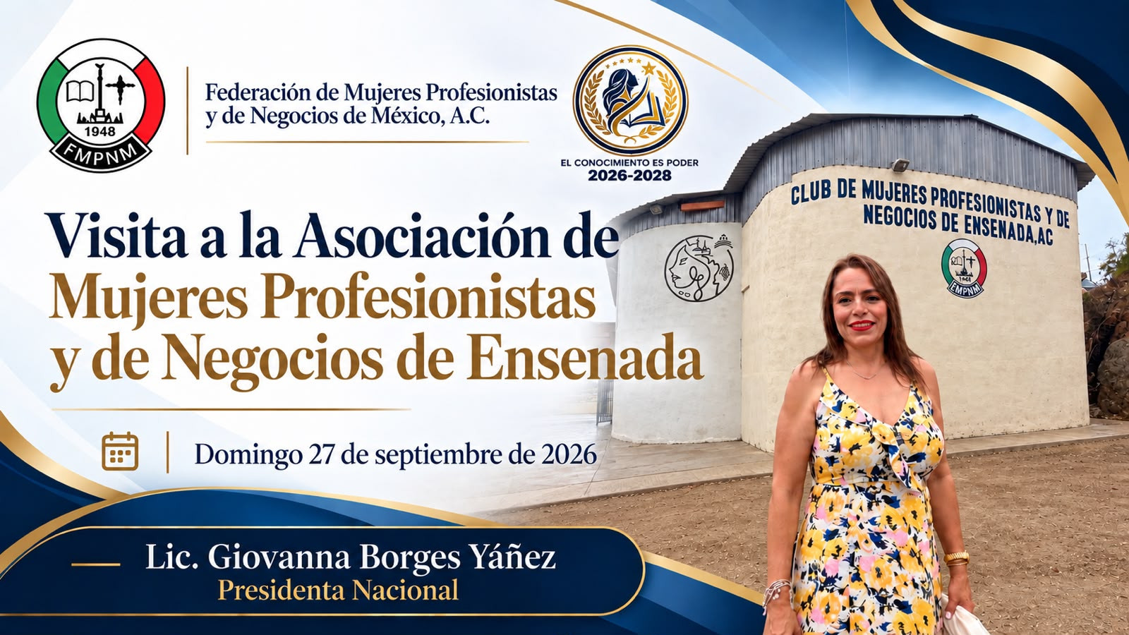 Visita de la presidenta Nacional a la casa Club de Ensenada
